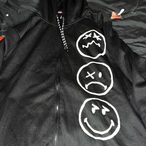 Black Smiley World Jacket